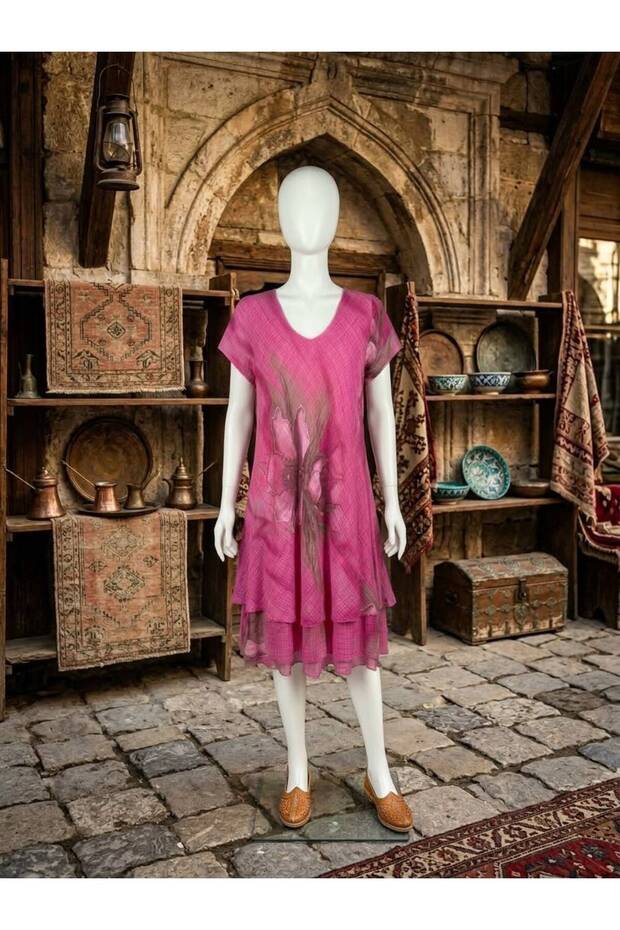 Italian Patterned Lined Dress