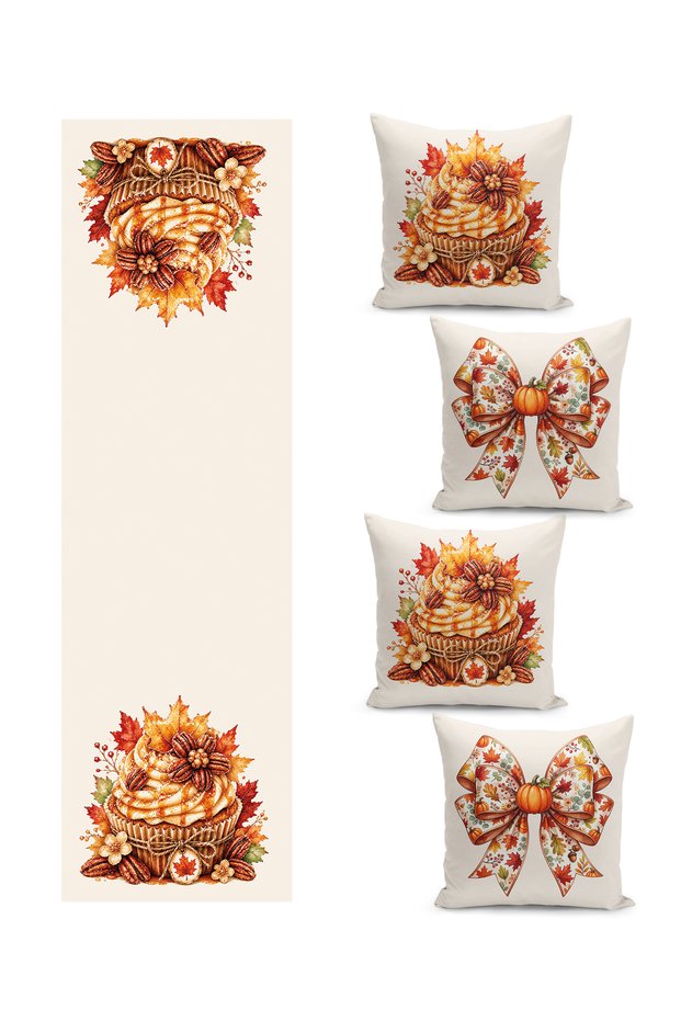 Special Design Quarterly Kirlent Case and Runer Set / Autumn Collection