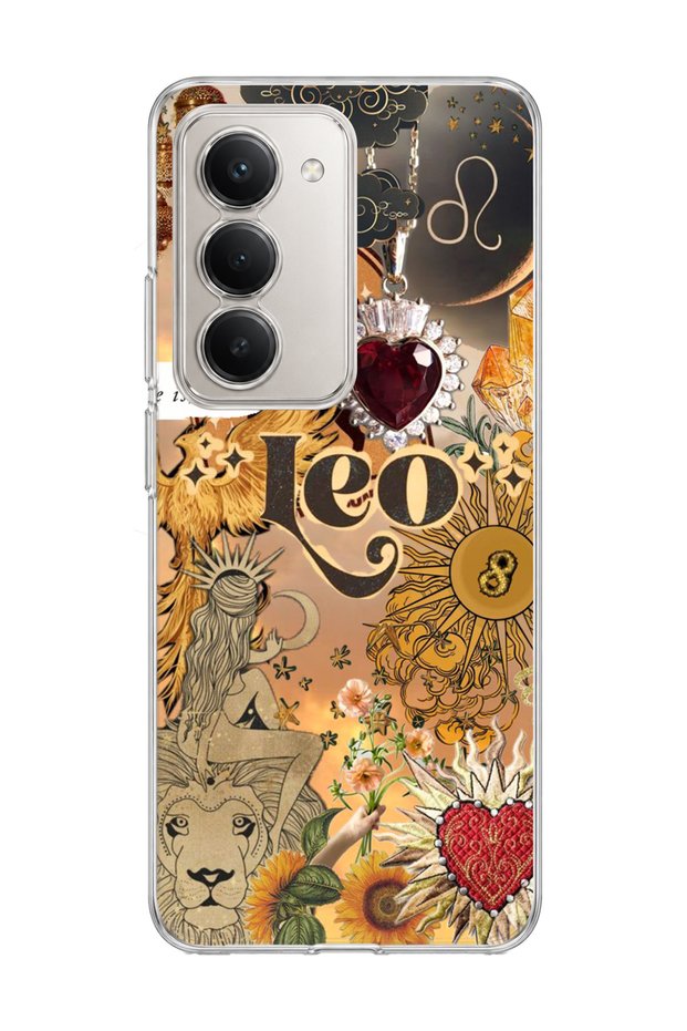 Redmi 15 Compatible Leo Sign Printed Transparent Phone Case