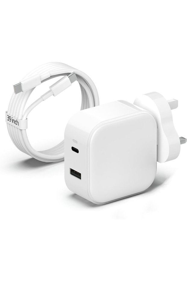 شاحن USB-C بقوة 65 واط بتقنية GaN متوافق مع آيفون وسامسونج ولينوفو وإتش بي