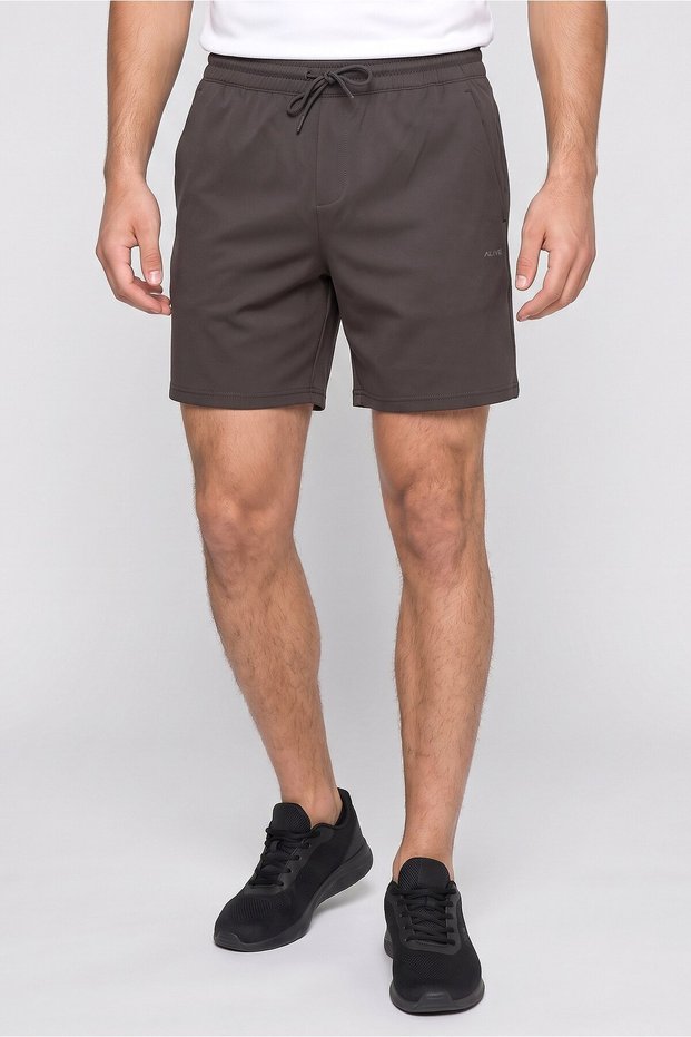 Men Classic Fit 7 Inseam Training Shorts, Dark Olive