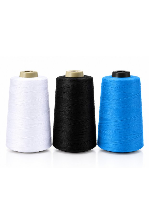 3-Piece Sewing Thread Color Set 5000m 120No