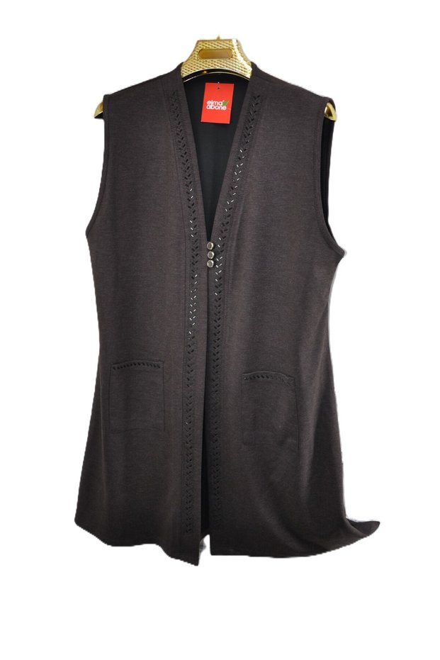 New Season Ecrin 3 Button Long Vest