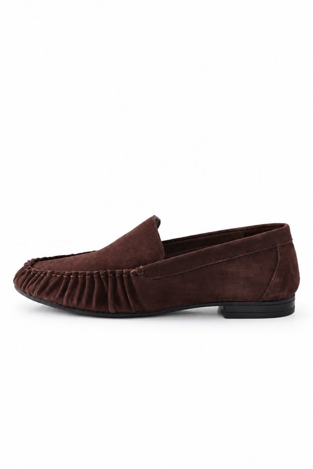 Brown Lambskin Moccasins 26221