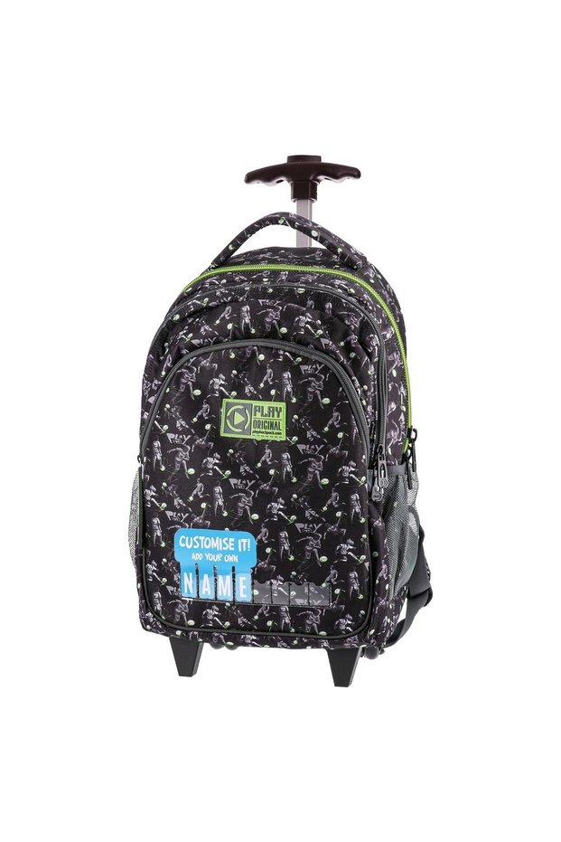 Trolley Football Black Wheeled Backpack 160311