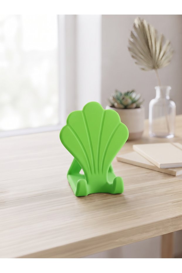 Sea Shell Desktop Phone Holder | Decorative Oyster Phone Holder for Women