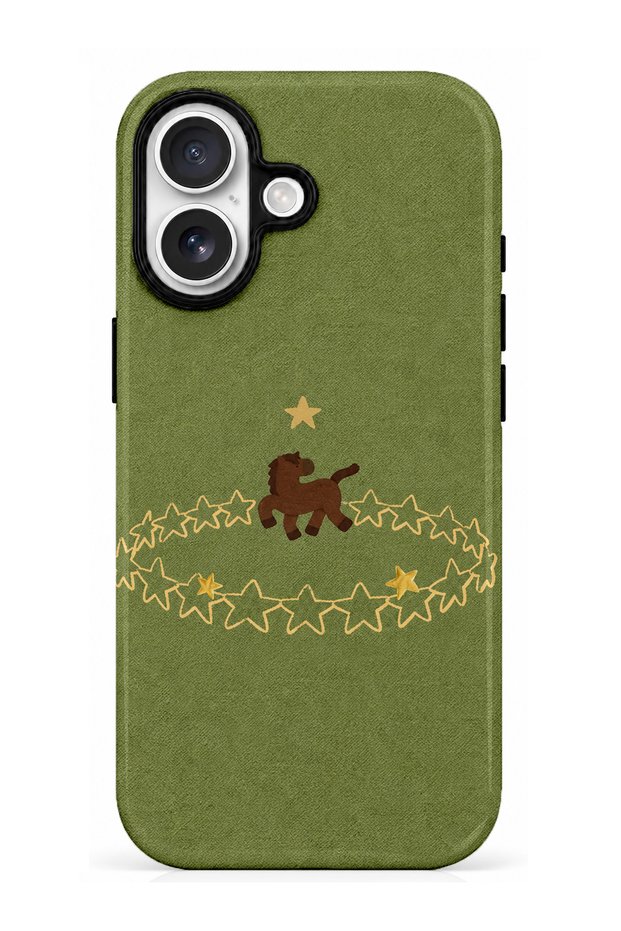 iPhone 17 Compatible - Starry Thai, Double Layer Cover, Shiny Surface Protective Case