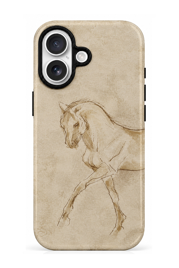 iPhone 17 Compatible - Noble Horse, Double Layer Cover, Glossy Surface Protective Case