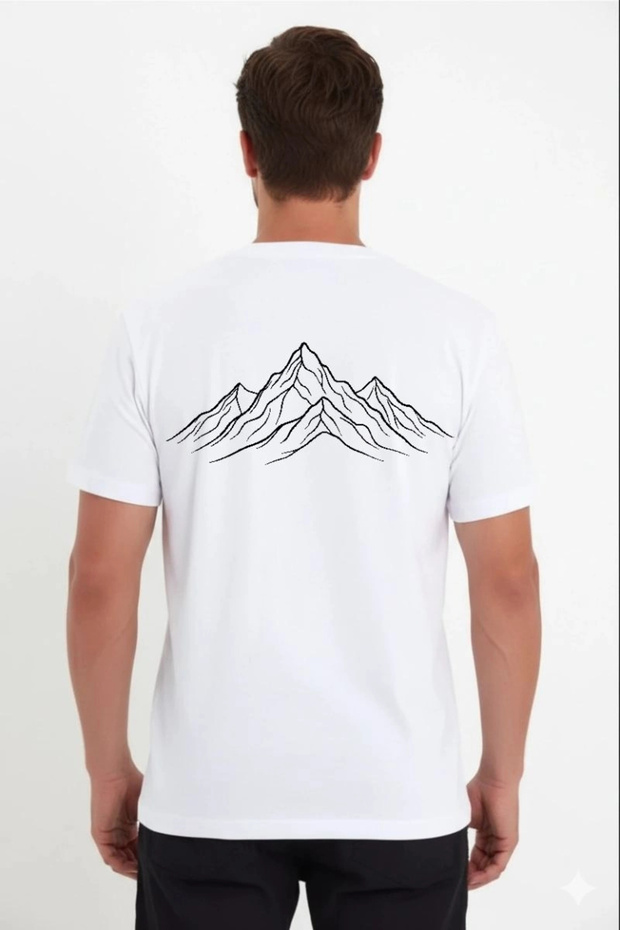 Marchè Bien Men's T-Shirt Nihilist Penguin Printed Crew Neck Short-Sleeved Summer T-Shirt - White