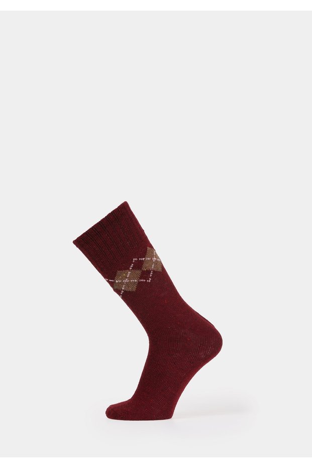 Women's Burgundy Socks