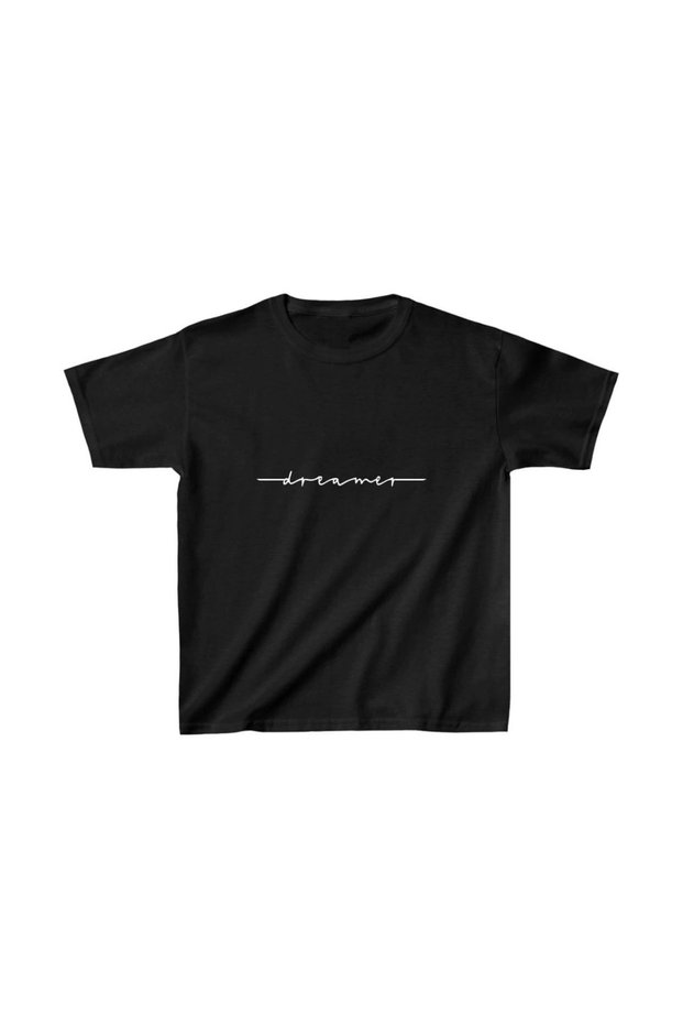 Marchè Bien Children's Unisex Printed T-Shirt - Black