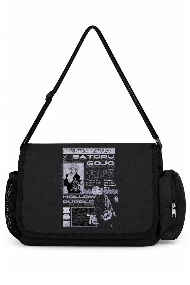 Satoru Gojo Jujutsu Kaisen Anime Printed School, Sports, Office Multi-Purpose Messenger Bag