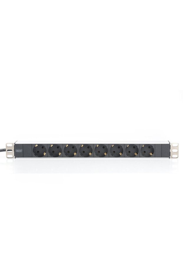 19" Outlet Strip, 8 Outlets Schuko