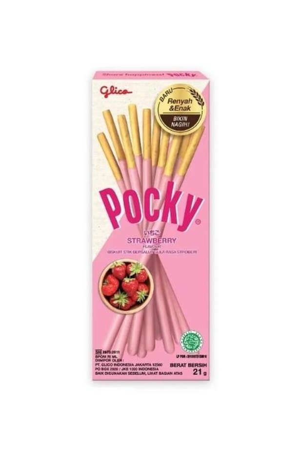 Mini Strawberry Stick Biscuit 21g