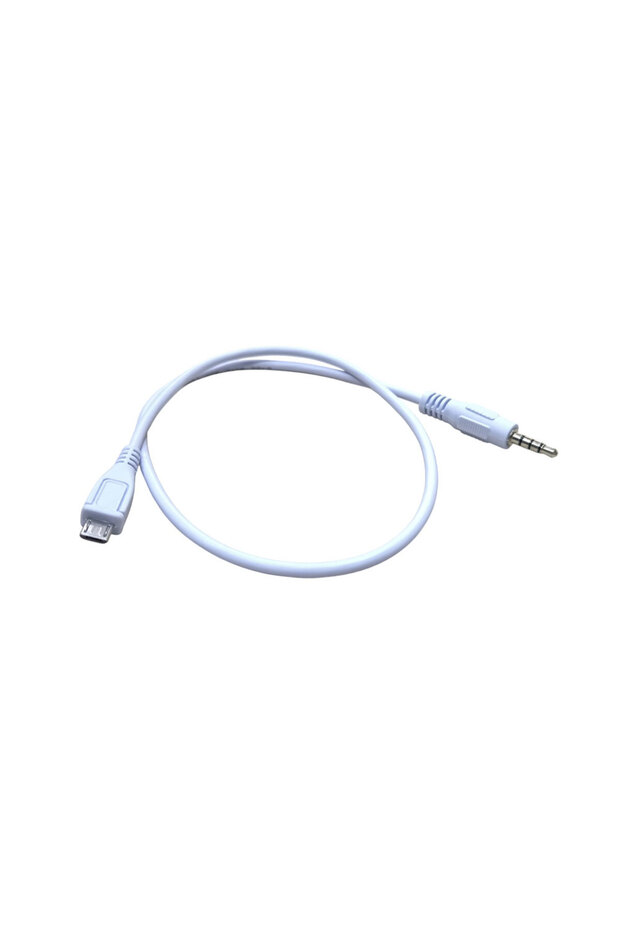 3.5mm 4 Core Trrs Male to Micro USB Male Audio Aux Cable 50cm
