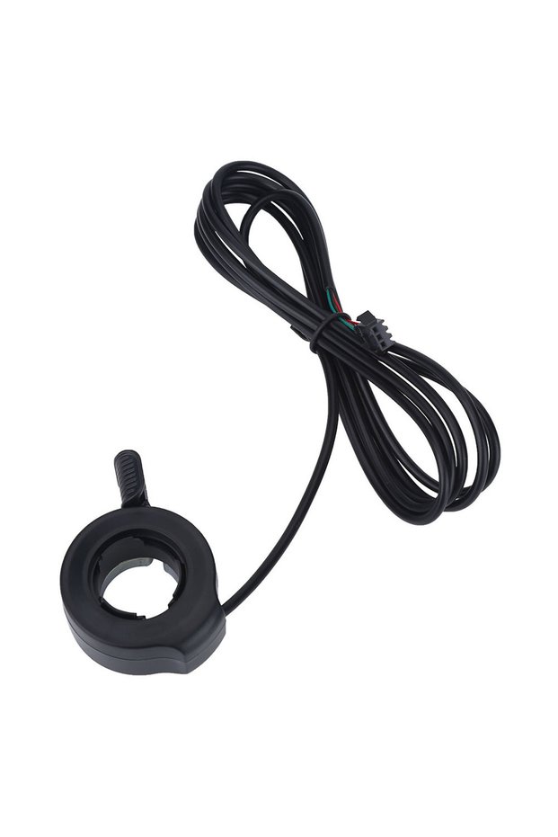 black Speed Control 3 Wires Thumb Throttle on Left Right Handle for E Bike Electric Bike Scooter for