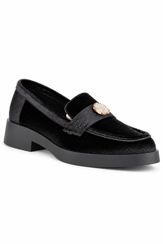Melina Women's Loafer with Metal Accessories