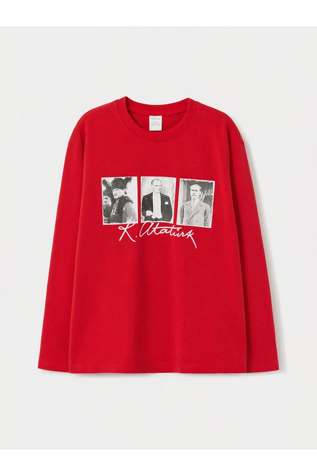 Esvab • Modern & Distinctive Ataturk Printed Boys' T-Shirt