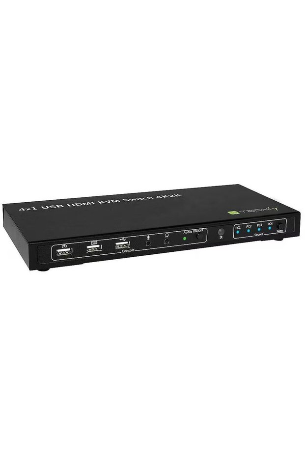 KVM Switch TECHLY, 4 θύρες HDMI/USB, 4K@30Hz, Ήχος