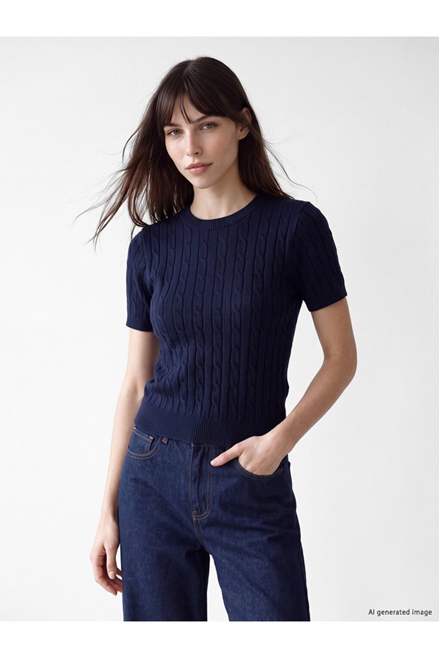 I Hair Weave Embroidered Women's Knitwear Sweater from Freezen Store