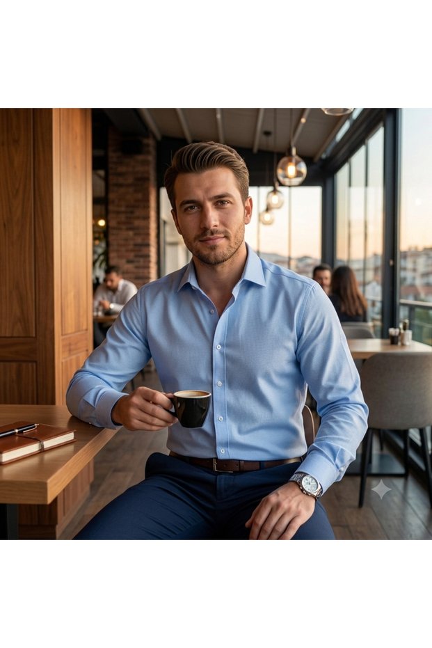 Classic Men's Long Sleeve Shirt – High-Quality Cotton, Slim & Regular Fit Options