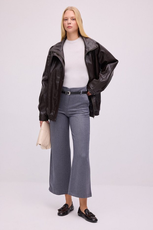 Belted High Waist Pants