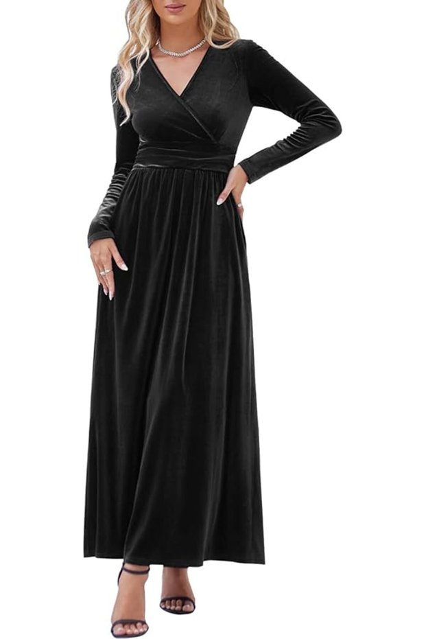 Women's Long Dress Summer Chic and Elegant Maxi Casual Dress with Pockets