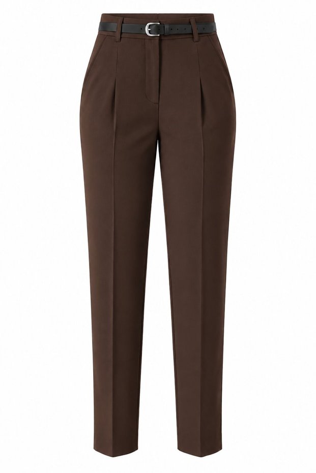 Brown Belted Trousers - 2Y3790
