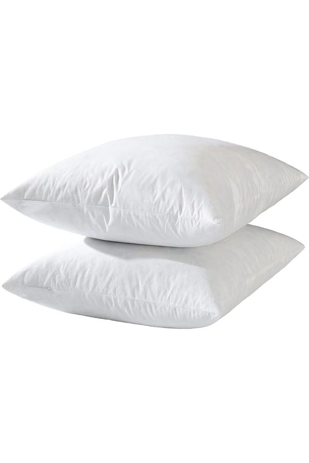 basic home 20x20 Decorative Throw Pillow Inserts-Down Feather Pillow Inserts-Square-Cotton Fabric-Se