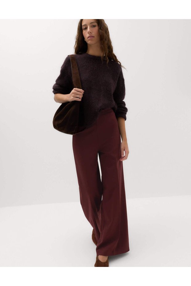 Wide Leg Örme Pantolon