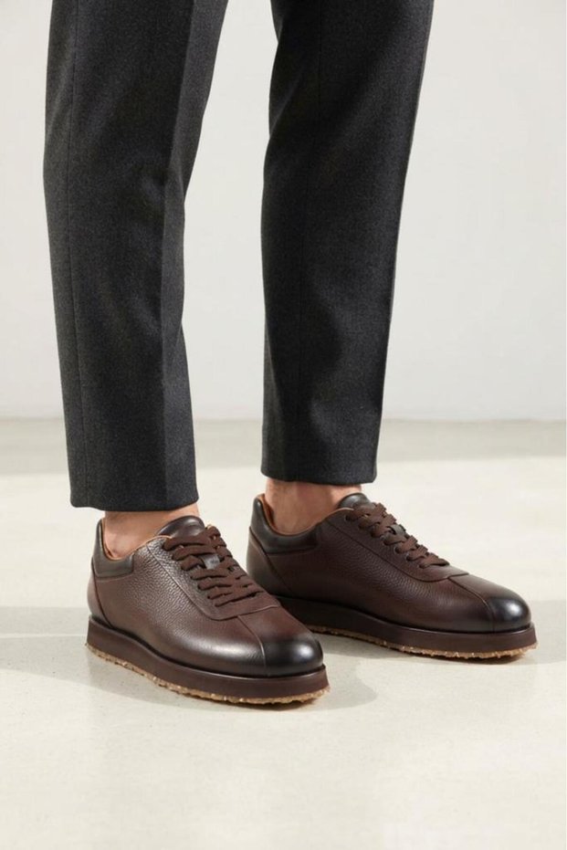 Ps-4320188 Men's Genuine Leather Sneaker Shoes