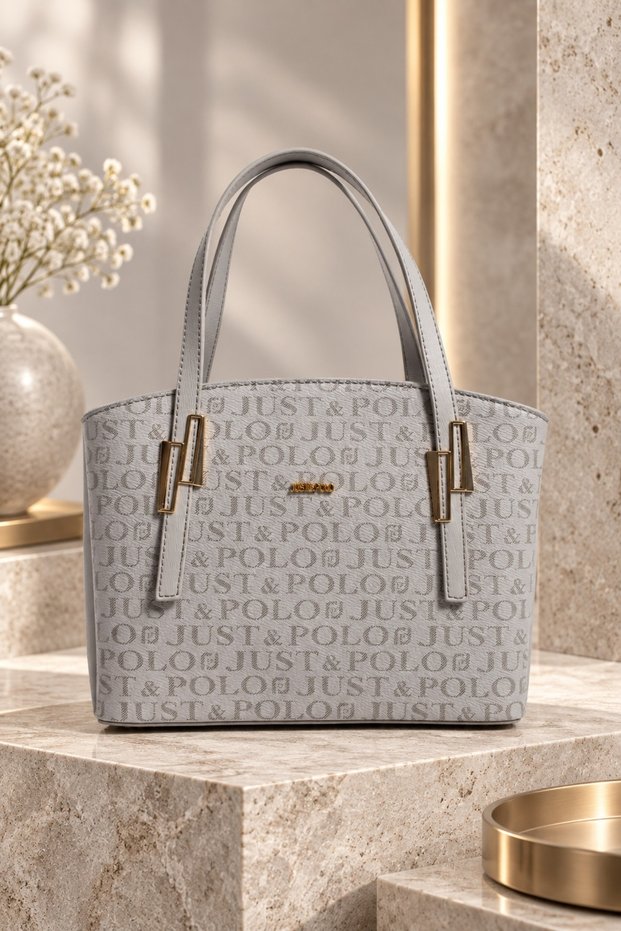 Gray Original New Season Large Size 5-Piece Hand and Shoulder Bag 28*25 cm