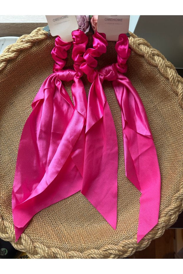 2-piece satin scarf buckle