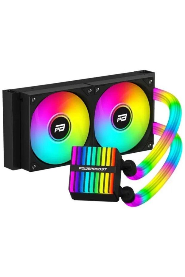 Powerboost Legend 240mm Liquid Cooling System with 240W Argb Fan (Lga1700/Am4/Am5) Compatible (White)