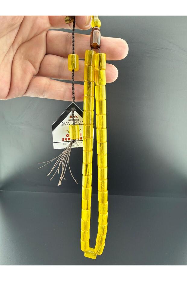 Custom Made Bill Collection Ottoman Simile Amber Prayer Beads | Omari̇ Master Signature (11-12.5 mm)