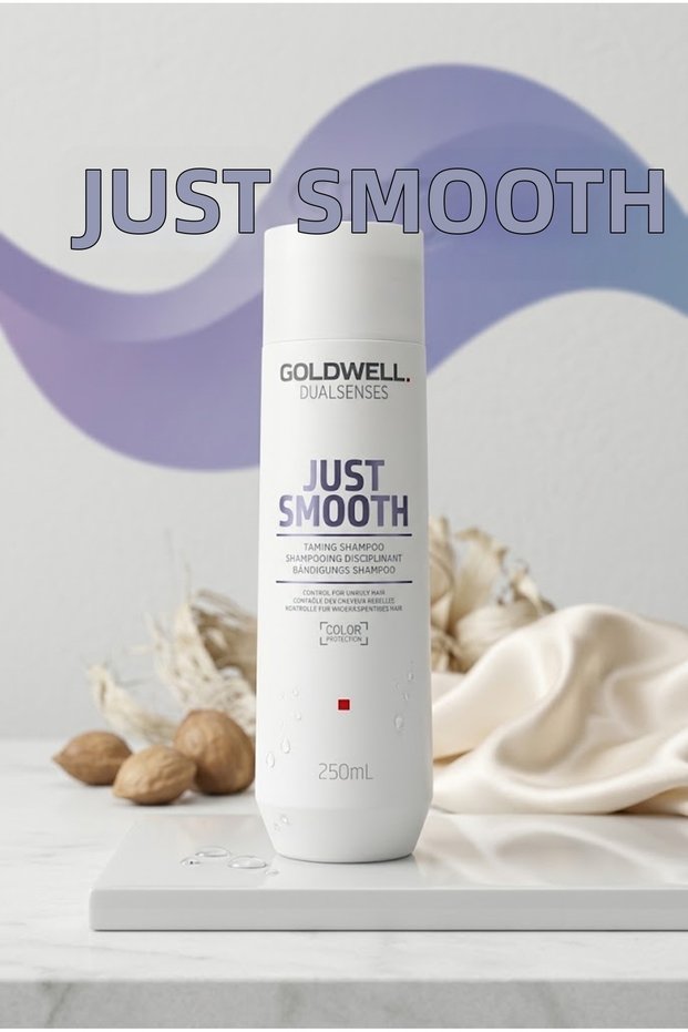 Dualsenses Just Smooth Taming Anti-Frizz Shampoo for Frizzy Hair 250 ml - Tenroses