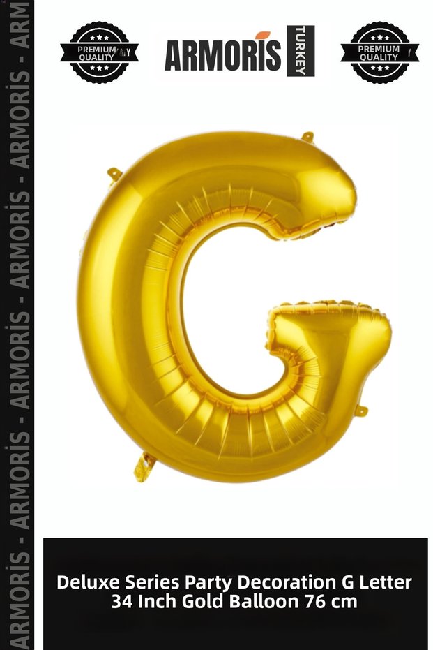 Delux Series Entertainment Decoration Party G- Letter 34 Inch Gold Color Balloon 76 cm