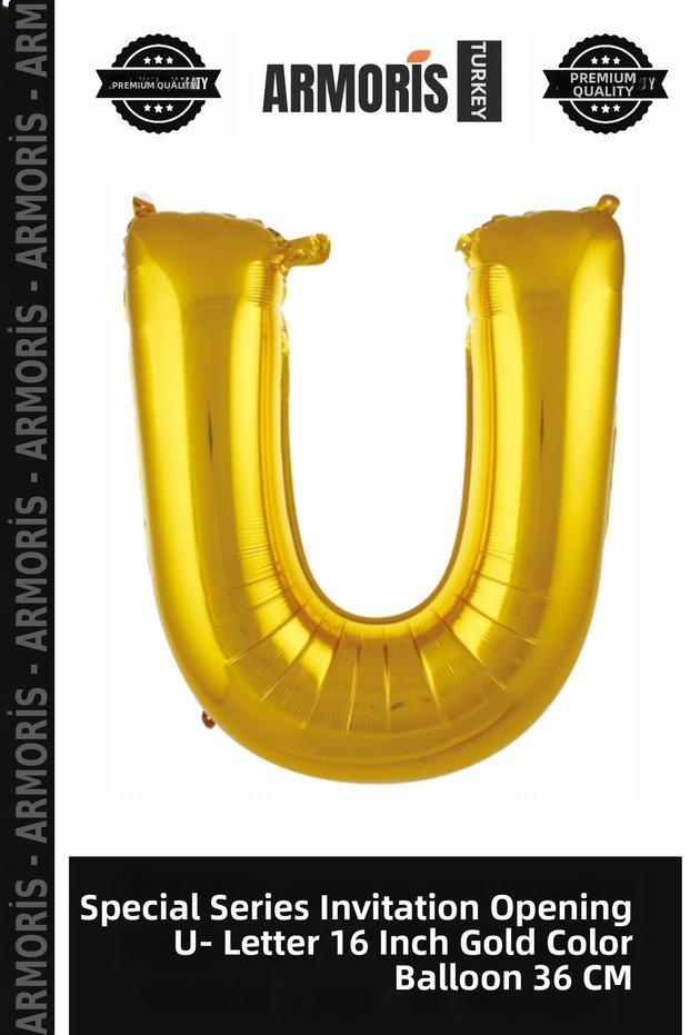Special Series Opening Ceremony U-Harf 16 Inch Gold Color Balloon 36 cm
