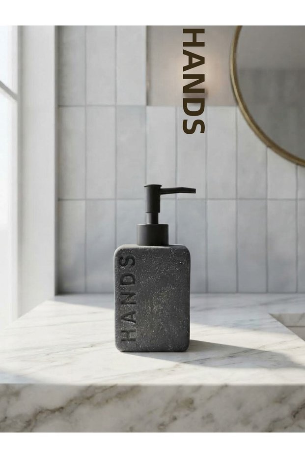 Artworks Decorative Black Color Ceramic Soap Dispenser Detergent Dispenser