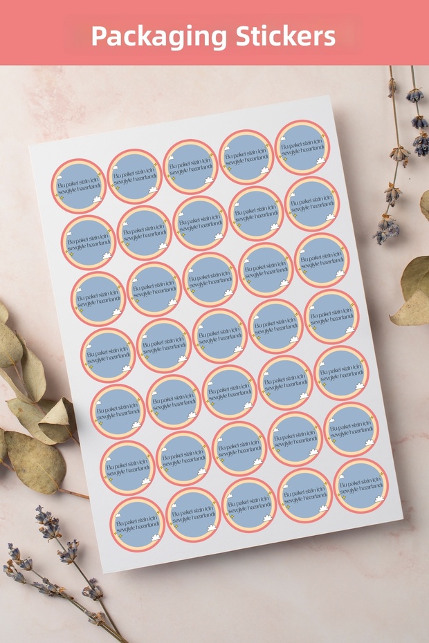 English Thank You Sticker Thank You Stickers Packaging Shipping Decal Label