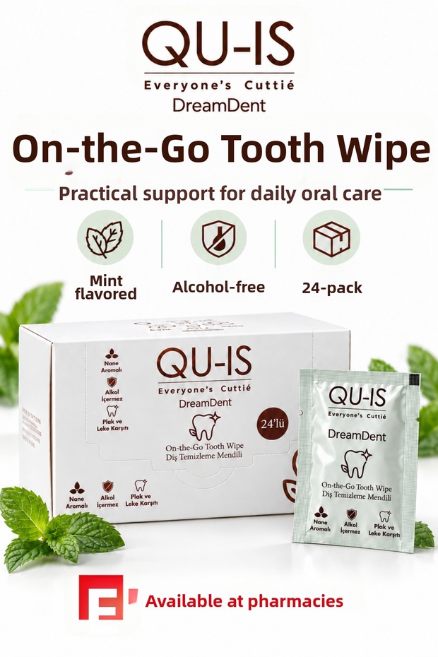 Dental Cleaning Wipes 24-Pack (Anti-Plaque and Stain & Mint Flavored)