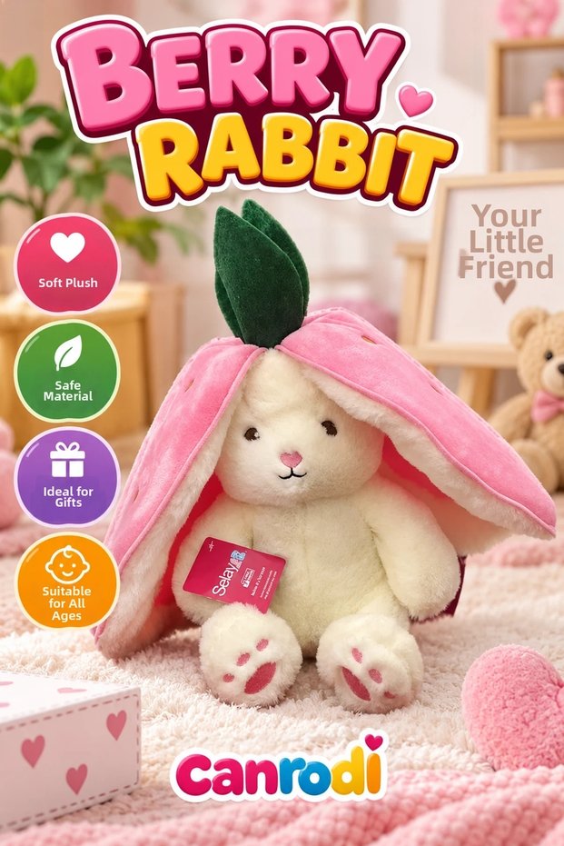 1219E Berry Rabbi̇ t 25 Cm-Ekru