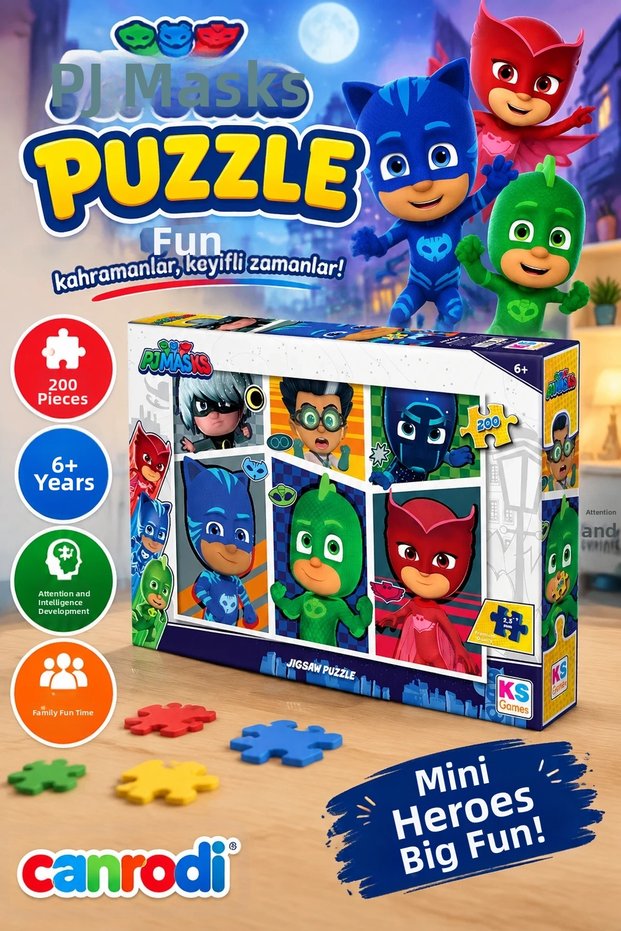 Pjm113 Ks Pj Masks / 200 Piece Puzzle