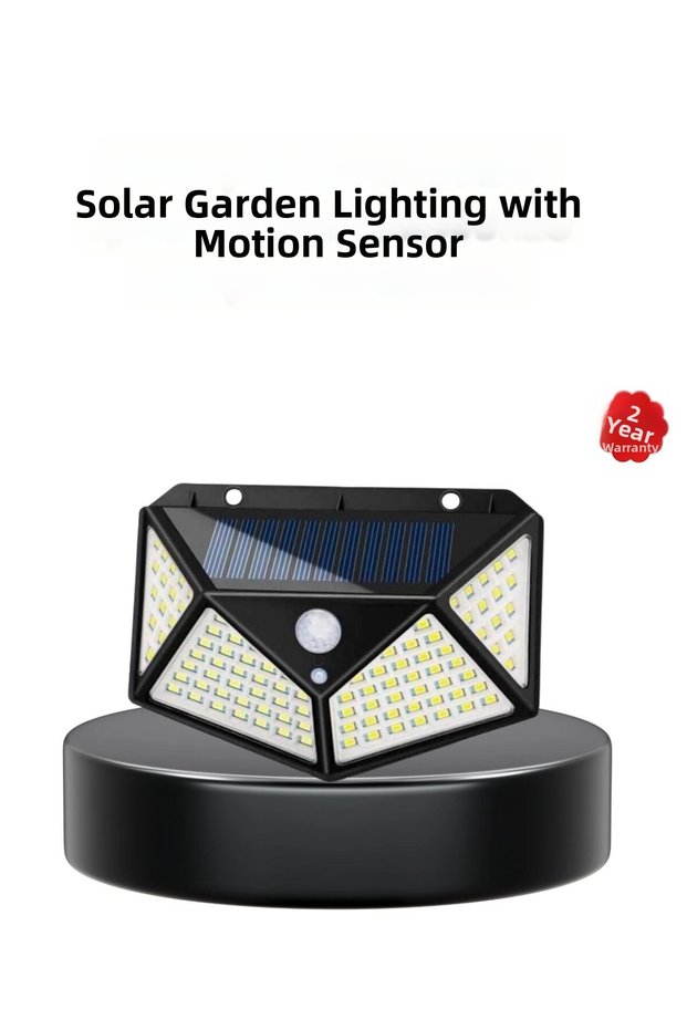 Solar Garden Lamp 100 Leds Solar Powered Lighting with Motion Sensor