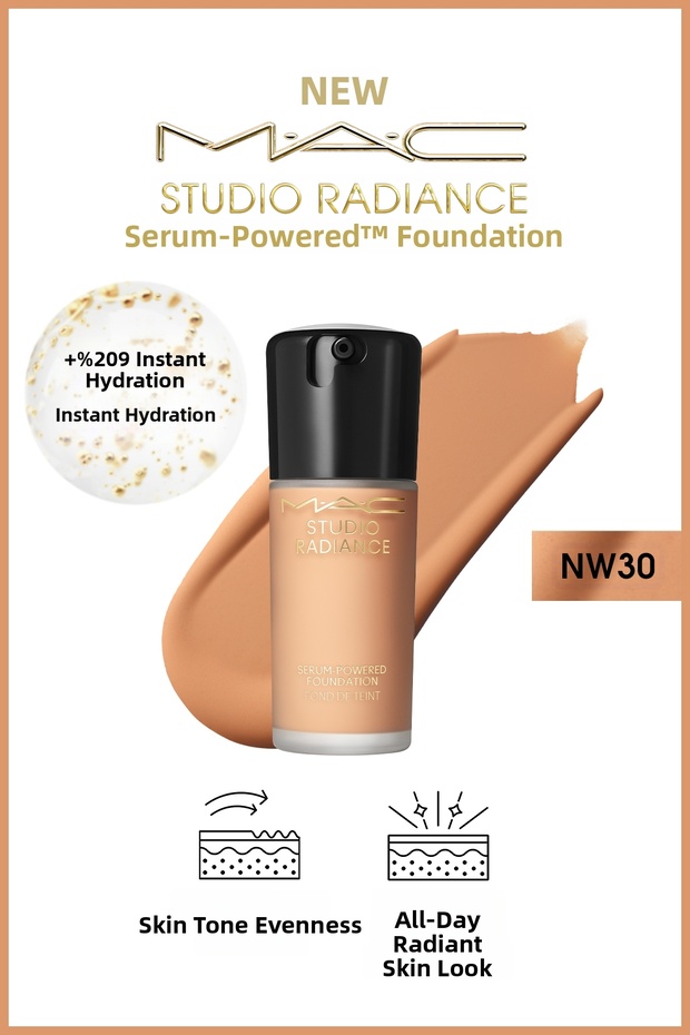 Studio Radiance Serum-Powered ™ Radiant Finish Skin Care Effect Foundation - Nw30 - 30ml
