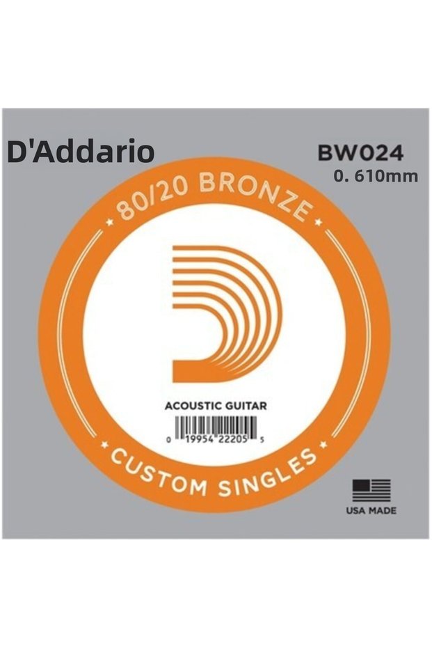 Bw024 Acoustic Single String, 80/20 Bronze Wound, 024, (Left)