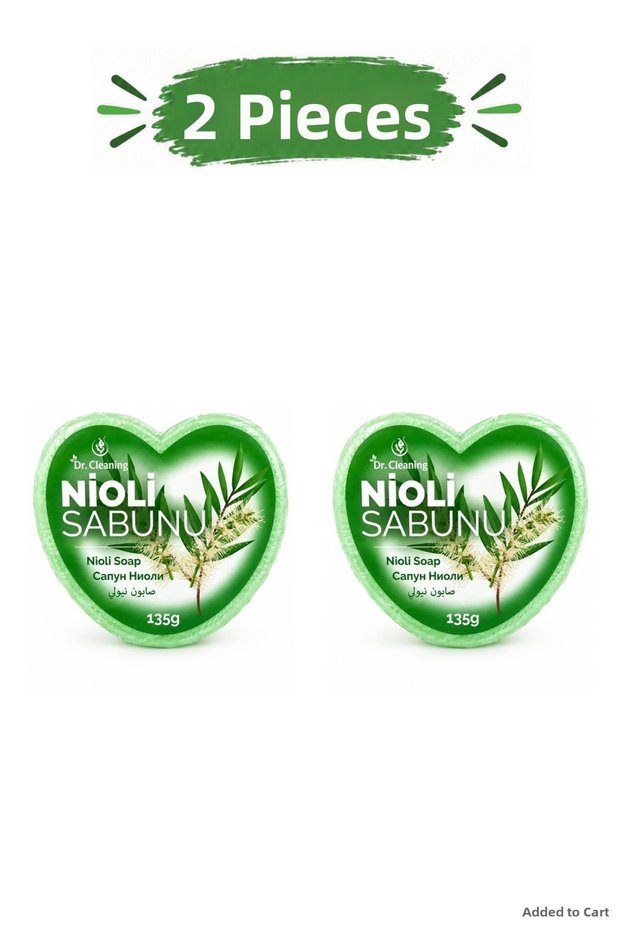 Spt-Gld - Nioli Heart Sponge Soap 135 Gr - 2 Pieces (185205) Set Product