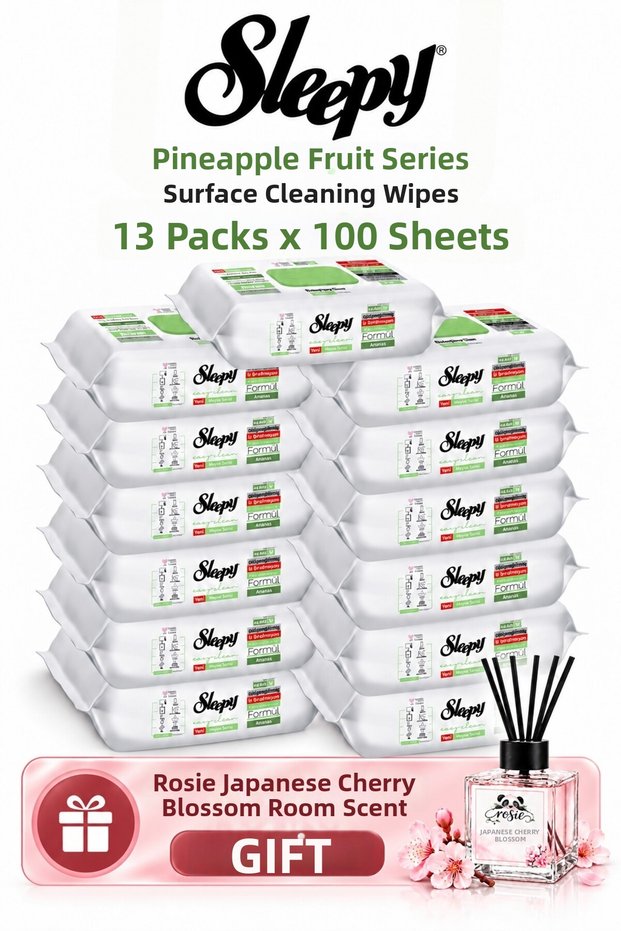 Pineapple Fruit Series Surface Cleaning Towel Mega Set of 13 100 Sheets - Rosie Room Fragrance Gift