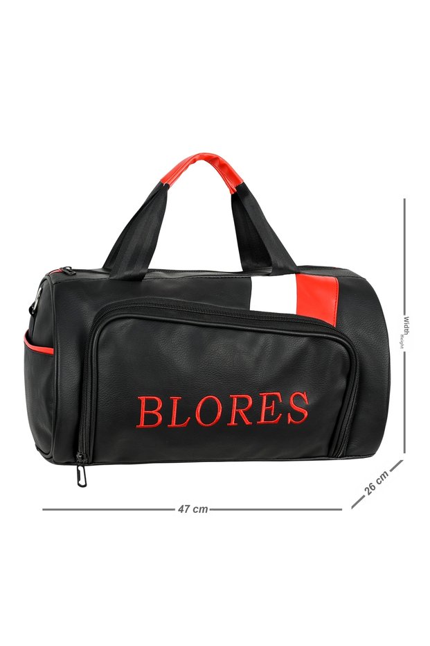 47X26X26 Leather Detailed Hand and Shoulder Sports Bag with Phone and Wallet Compartments, Hidden Zipper Inside, Fully Lined