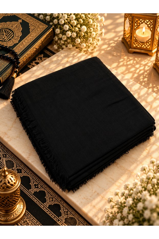10 Pieces of Black Flared Veils (Hajj, Umrah, Dowry, Gift)